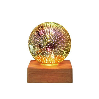 BOULA Spherical Opal Glass Table Lamp - side view