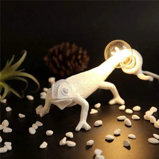 CAMELEON Playful Chameleon Designer Lamp - in creative studio setting