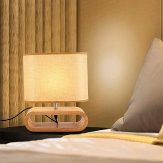 VAHINE Wood Bedside Lamp – Natural Warmth Scandinavian Design