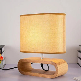VAHINE Wood Bedside Lamp – Natural Warmth Scandinavian Design