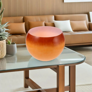 MARS bedside lamp – translucent glass sphere warm light