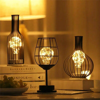 ARTE Bottle-Shaped Bedside Lamp - sculptural form detail