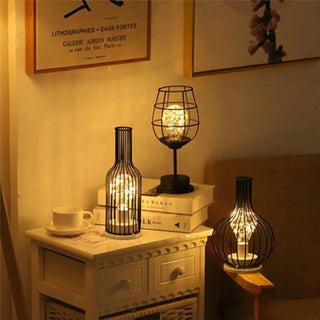 ARTE Bottle-Shaped Bedside Lamp - elegant ambient light