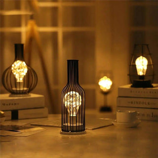 ARTE Bottle-Shaped Bedside Lamp - front view