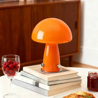 EUFORIA Nordic Mushroom Lamp - cream vintage detail