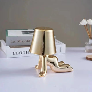 BUDDY Figurine Metallic Effect Bedside Lamp - design interior
