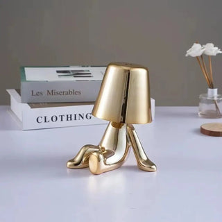 BUDDY Figurine Metallic Effect Bedside Lamp - ambient light lifestyle