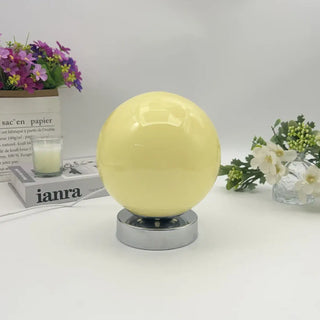 LANGE Glass Balloon Bedside Lamp – vintage soft glow design front view