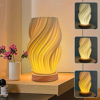 LAYERS bedside lamp – clean modern bedroom setting