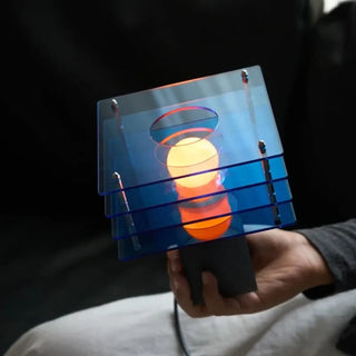 Soft ambient bedside lamp, modern designer bedroom light fixture