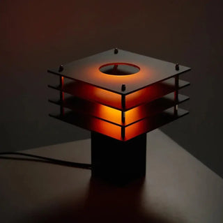 Modern bedside lamp with soft ambient light, designer bedroom lighting