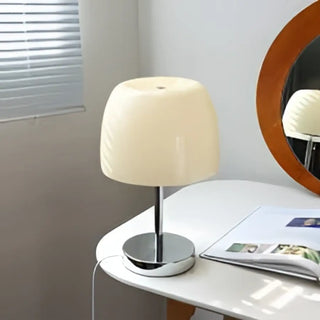 NORIA Bauhaus Glass Metal Bedside Lamp – Vintage Contemporary Design