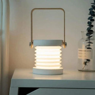 LANTERN Vintage Lantern Bedside Lamp – retro bohemian design front view