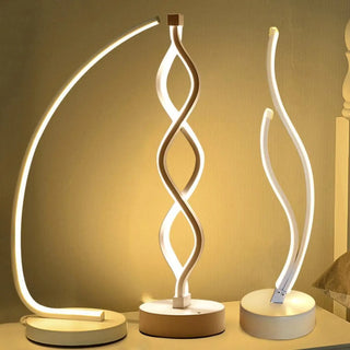 MODERN Rechargeable LED Bedside Lamp – wireless contemporary design front view