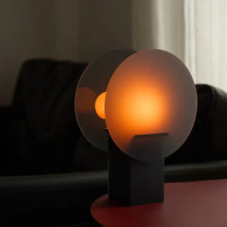 LUMINOUS Amber Light Bedside Lamp – warm soothing sleep design front view