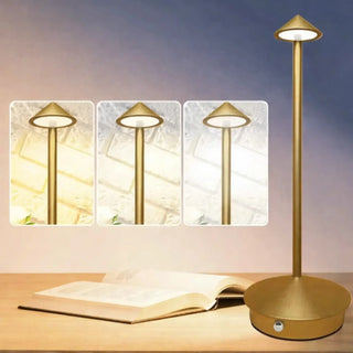 Minimalist ambient bedside lamp, soft modern reading light for bedroom