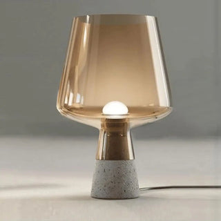 CIMENTIS Sculptural Translucent Bedside Lamp - front view