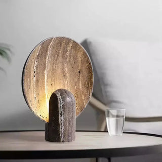 SYLIX Sculptural Resin Bedside Lamp – Contemporary Minimalist Design