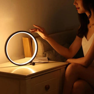 CHIC Round Bedside Lamp - front view