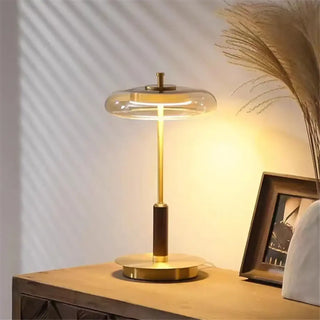 LUXIA bedside lamp – warm LED glow cozy bedroom setting