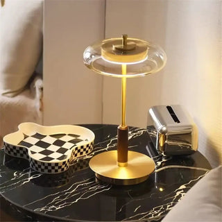 LUXIA bedside lamp – clean geometric Scandinavian silhouette
