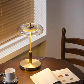 LUXIA Nordic Scandinavian Bedside Lamp – minimalist LED design front view