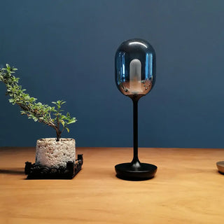 CANDLE Elegant Glass Bedside Lamp - glass detail