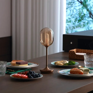CANDLE Elegant Glass Bedside Lamp - ambient soft light
