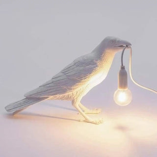 RAVEN Crow Designer Lamp - sculptural silhouette detail