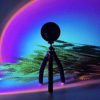 Projecteur Lampe Coucher de Soleil – Veilleuse RGB avec Télécommande et 16 Options de Couleurs