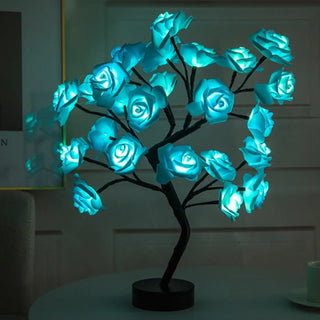 LIROSE rose tree lamp – adjustable branches floral detail