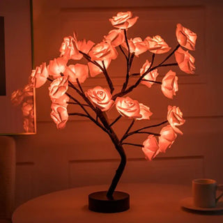 LIROSE rose tree lamp – soft diffused romantic glow