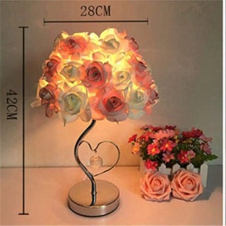 FLOWER bedside lamp – bedroom romantic setting