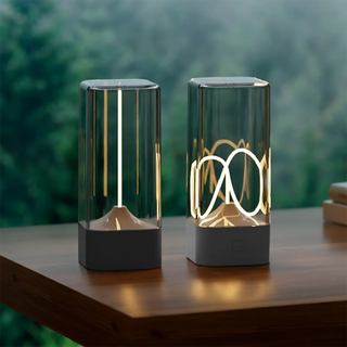 RICHY Tinted Glass LED Decorative Table Lamp – Modern Ambient Design