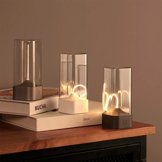 RICHY Tinted Glass LED Decorative Table Lamp – Modern Ambient Design