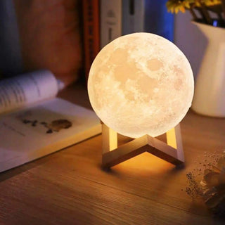 MOON 3D Moon Lamp – lunar surface night light front view