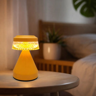 SCHROOM Minimalist Mushroom Bedside Lamp – Soft Cozy Subdued Design