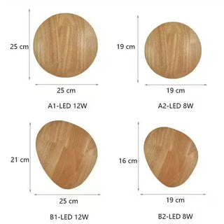 Wooden Wall Lamp – Natural Wood Sconce with Integrated LED Module for Warm Interior Lighting