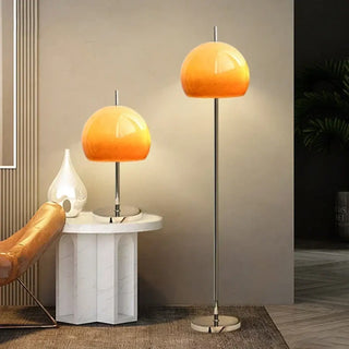 NECTAR modern floor lamp with gradient glass dome shade – full view