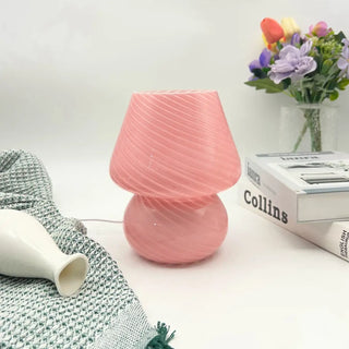 GLASSY bedside lamp – timeless glass silhouette detail