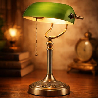 DAWN Retro-Chic Vintage Bedside Lamp - front view