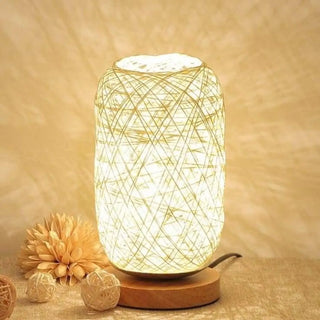 RATTAN Natural Rattan Table Lamp – Bohemian Eco-Friendly Design