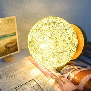 Modern sphere lamp, soft ambient diffused light for table or bedside