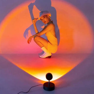 Designer sunset lamp, warm USB ambient romantic bedroom light