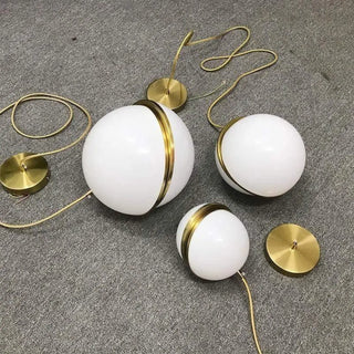 OLGA Ball Pendant Lamp – Geometric Sphere Hanging Ceiling Light