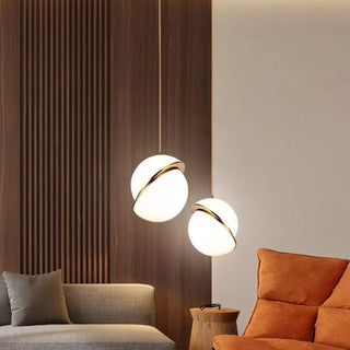OLGA Ball Pendant Lamp – Geometric Sphere Hanging Ceiling Light