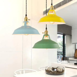 RETRO Colored Pendant Lamp – Vibrant Mid-Century Hanging Light