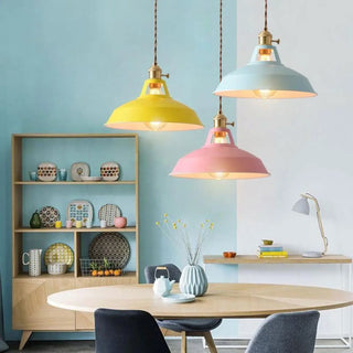 RETRO Colored Pendant Lamp – Vibrant Mid-Century Hanging Light
