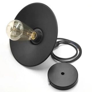 VINTAGE Black Pendant Lamp – Retro Industrial Hanging Ceiling Light