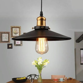 VINTAGE Black Pendant Lamp – Retro Industrial Hanging Ceiling Light